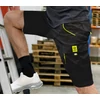 Kép 2/2 - Burgia 7086 Stretch Pure rövidnadrág fekete-sárga