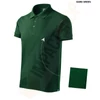 Kép 18/18 - Malfini Cotton 212 galléros pamut férfi póló Dark green