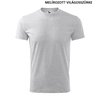 Kép 6/12 - Malfini Classic 101 férfi-női pamut nyári póló Melírozott világosszürke (03)