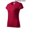 Kép 32/39 - Malfini basic 134 női pamut környakas póló Marlboro piros (23)
