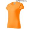 Kép 34/39 - Malfini basic 134 női pamut környakas póló Mandarinsárga (A2)