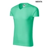 Kép 14/16 - Malfini Slim fit 146 V-NECK férfi pamut póló Menta (95)