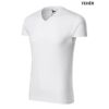 Kép 7/16 - Malfini Slim fit 146 V-NECK férfi pamut póló Fehér (00)