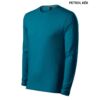 Kép 7/8 - Malfini Brave 155 prémium hosszúujjú póló Petrol kék (93)