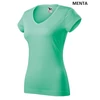 Kép 6/15 - Malfini 162 Fit V-neck női pamut póló Menta (95)