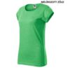 Kép 6/11 - Malfini Fusion 164 melírozott női póló Zöld (M6)