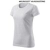 Kép 14/22 - Malfini basic free F34 címkementes női pamut póló Melírozott világospóló (03)