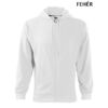 Kép 8/17 - Malfini Trendy zipper 410 férfi pulóver Fehér (00)