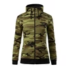 Kép 5/9 - Malfini Camo zipper C20 Női felső Zöld terepszín (34)