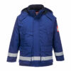 Kép 5/8 - Portwest FR59 Antisztatikus, lángálló téli kabát Royal kék