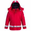 Kép 7/8 - Portwest FR59 Antisztatikus, lángálló téli kabát Piros