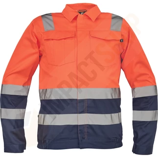 Cerva Valencia HV munkakabát - narancs / navy