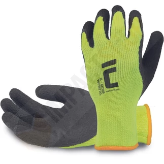 Cerva Salangana winter hőálló latex téli kesztyű - sárga