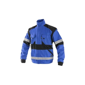 CXS Luxy Bright pamut munkakabát (260 g) Kék/fekete