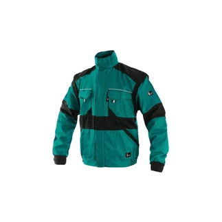 CXS Luxy Diana pamut női munkakabát (260 g) Zöld/fekete