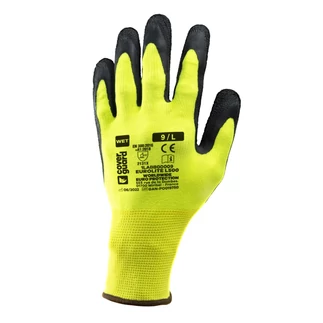 Coverguard Eurolite L500 HV sárga latex mártott védőkesztyű