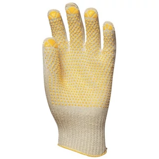 4450, 4455, 4456 Vágásbiztos pettyezett kötött kesztyű