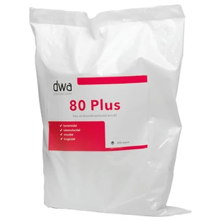 DWA 80 Plus utántöltő, 300 db kéz és felületfertőtlenítő kendő