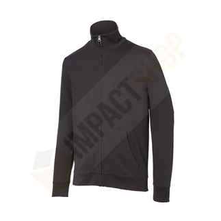 Kübler Shirts cipzáros galléros pulóver antracit (M-es méret)