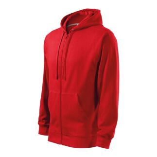 Malfini Trendy zipper 410 férfi pulóver Piros (07)