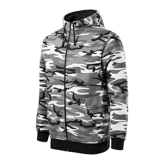 Malfini Camo zipper C19 Férfi felső Szürke terepszín (32)