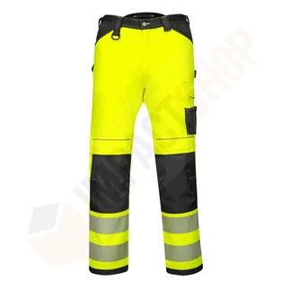 Portwest PW3 PW303 Hi-Vis könnyű Stretch deréknadrág