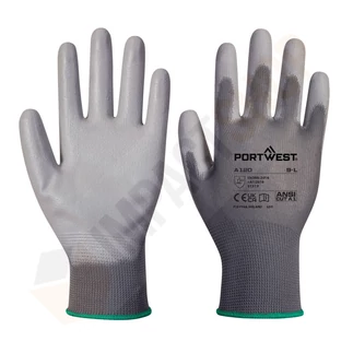 Portwest A120 PU mártott szürke szerelőkesztyű