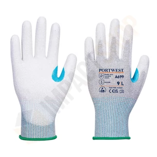 Portwest A699 ESD PU mártott vágásbiztos kesztyű