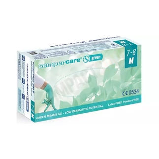 Sempercare latex púderezett egyszerhasználatos kesztyű