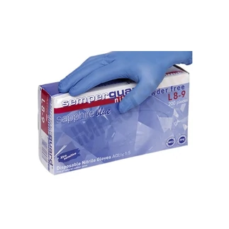 Semerguard Sapphire kék púdermentes nitril kesztyű
