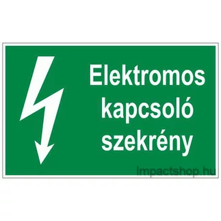 ELEKTROMOS KAPCSOLÓ SZEKRÉNY  (100X60 MM MATRICA)