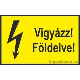 VIGYÁZZ FÖLDELVE (100X60 MM MATRICA) VIGYÁZZ FÖLDELVE (100X60 MM MATRICA)