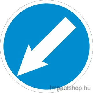 KÖTELEZŐ HALADÁSI IRÁNY (200X200 MM MATRICA)