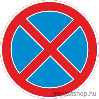 MEGÁLLNI TILOS (200X200 MM MATRICA)
