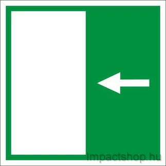 KIJÁRAT BALRA (200X200 MM TÁBLA)
