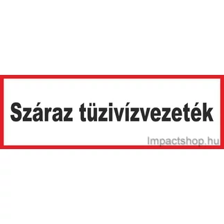 SZÁRAZ TŰZÍVÍZVEZETÉK (290X100 MM MATRICA)