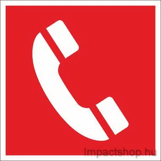 TŰZJELZŐ TELEFON  (100X100 MM MATRICA)