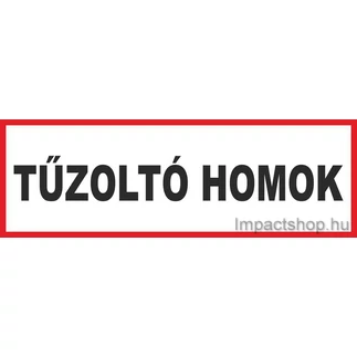 TŰZOLTÓ HOMOK (290X100 MM TÁBLA)
