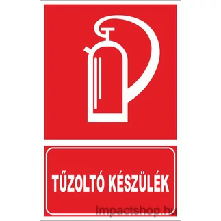 TŰZOLTÓ KÉSZÜLÉK (160X250 MM TÁBLA)