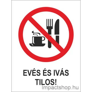 EVÉS ÉS IVÁS TILOS (160X250 MM TÁBLA)