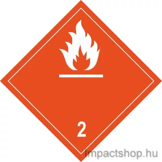 GYÚLÉKONY GÁZOK FEHÉR FELIRATTAL (100X100 MM MATRICA)