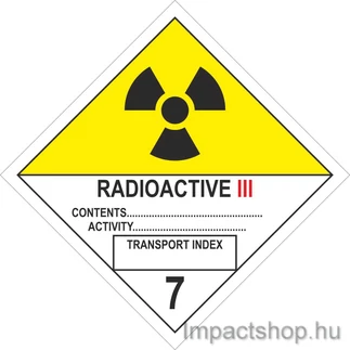 RADIOAKTÍV ANYAGOK III (300X300 MM MATRICA)