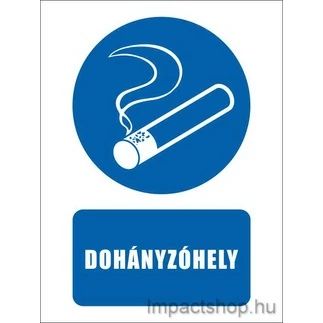 DOHÁNYZÓHELY (170X250 MM MATRICA) (KIÁRUSÍTÁS)