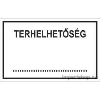 TERHELHETŐSÉG (245X175 MM TÁBLA)