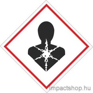 EGÉSZSÉGRE VESZÉLYES (100X100 MM TÁBLA)