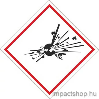 ROBBANÓANYAG TŰZ ÉS ROBBANÁSVESZÉLY (100X100 MM TÁBLA)