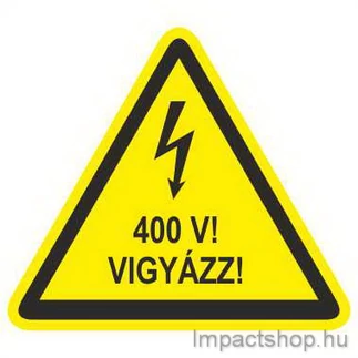 400V HÁROMSZÖGBEN (100X100 MM MATRICA)