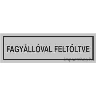 FAGYÁLLÓVAL FELTÖLTVE (200X50 MM MATRICA)