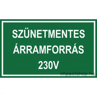 SZÜNETMENTES ÁRAMFORRÁS (200X100 MM MATRICA)