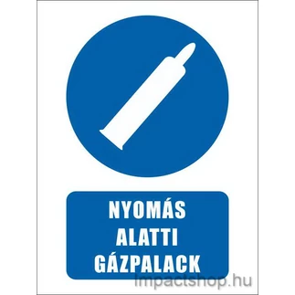 NYOMÁS ALATTI GÁZPALACK (160X250 MM MATRICA)